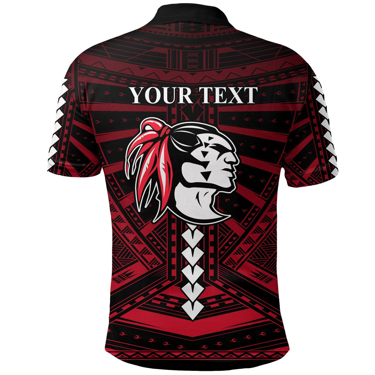 Custom Polynesian Red Raiders Polo Shirt Kahuku Hawaii School LT13 - Wonder Print Shop