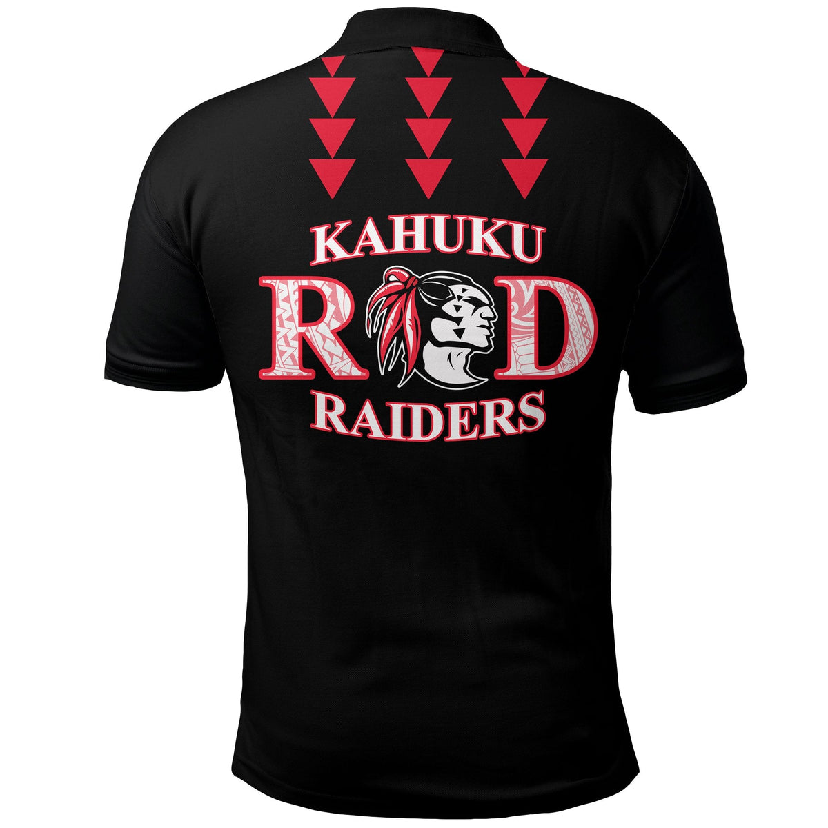 Red Raiders Polo Shirt Kahuku School LT13 - Wonder Print Shop