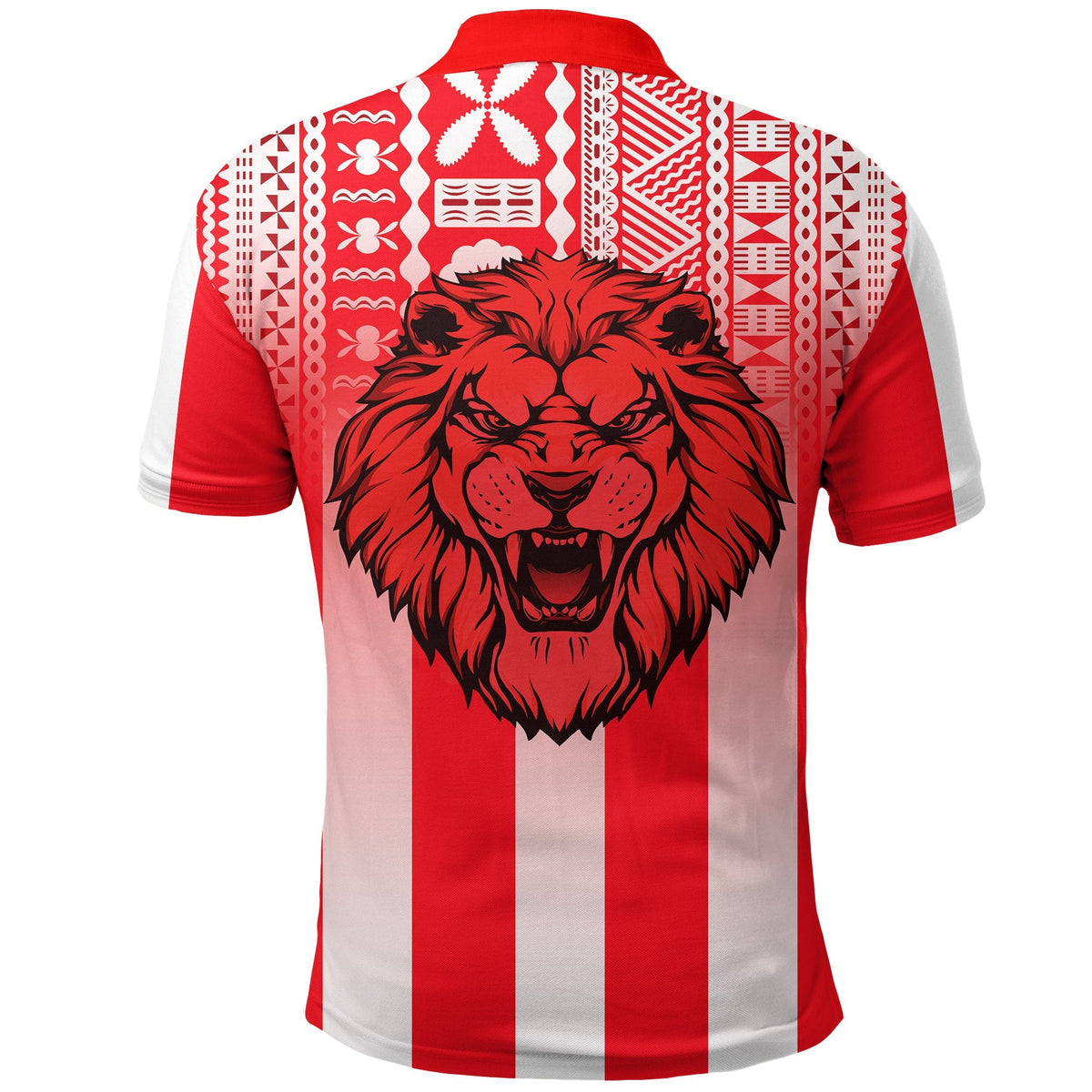 Football LABASA FA Polo Shirt Red Lion Fiji LT13 - Wonder Print Shop