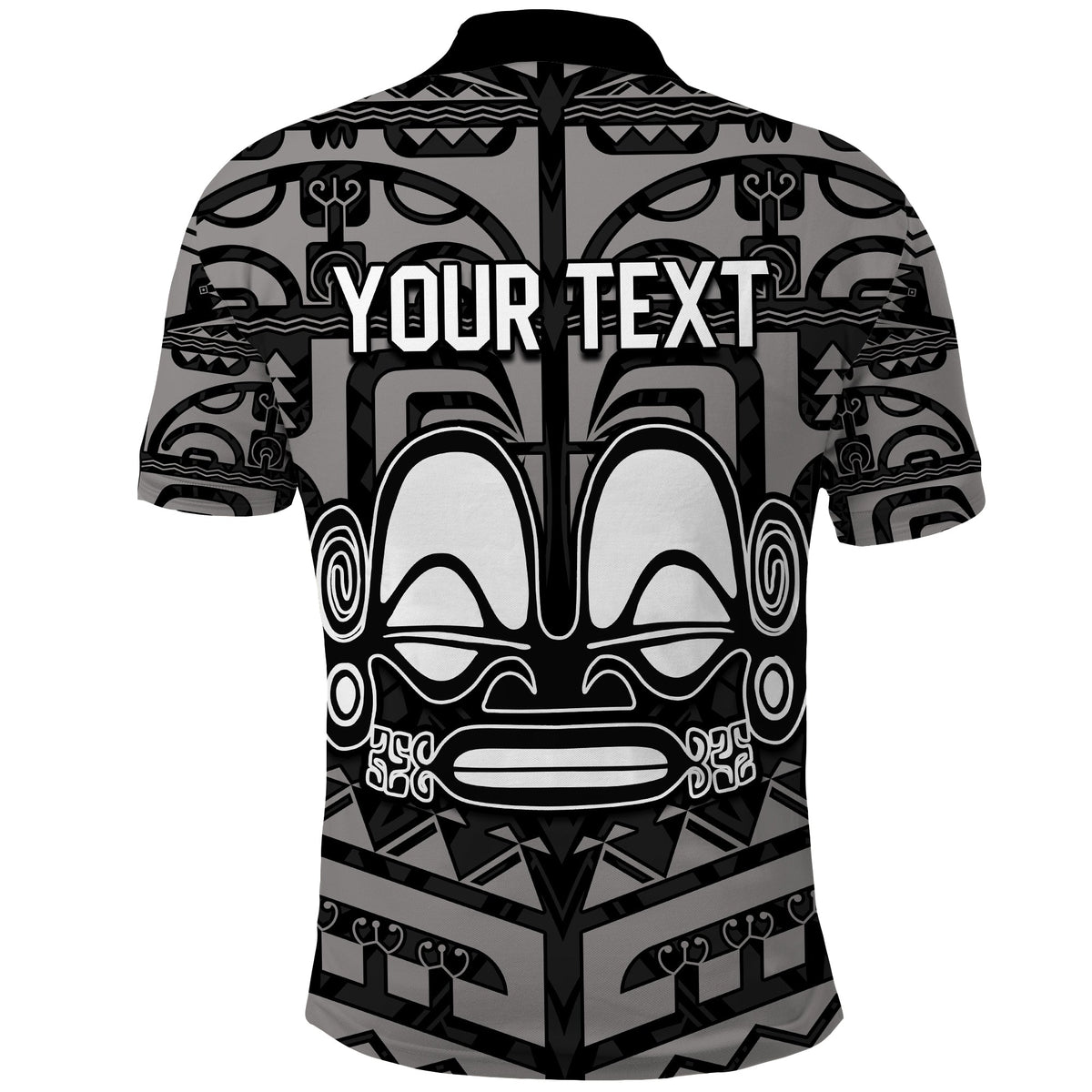 Custom Marquesas Islands Polo Shirt Marquesas Tattoo Gray Special LT13 - Wonder Print Shop