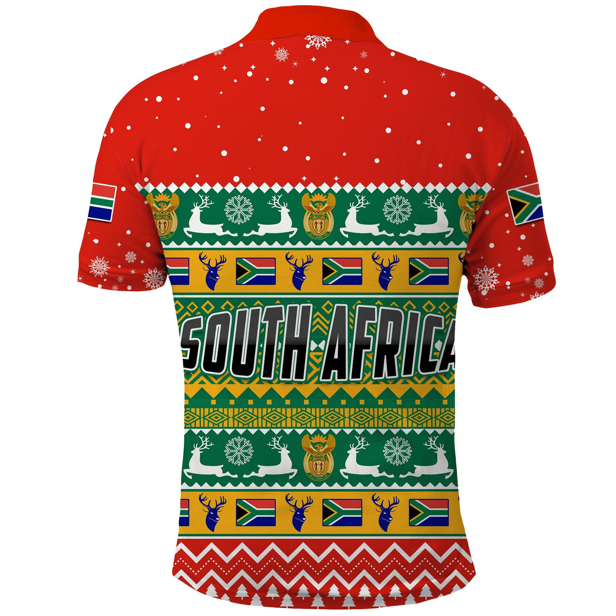 South Africa Polo Shirt Christmas African Springbok LT13 - Wonder Print Shop