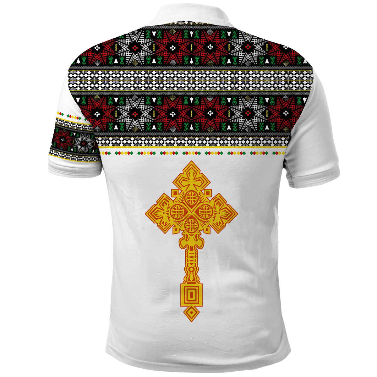 Ethiopia Tibeb Polo Shirt Ethiopian Cross Fashion LT13 - Wonder Print Shop