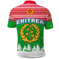 Custom Eritrea Polo Shirt Merry Christmas Mix African Pattern LT13 - Wonder Print Shop