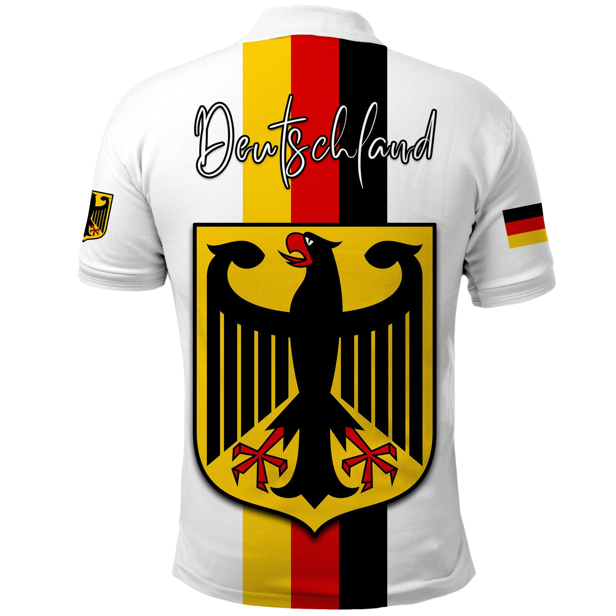 Germany Polo Shirt Grunge Deutschland Map and Coat Of Arms LT13 - Wonder Print Shop