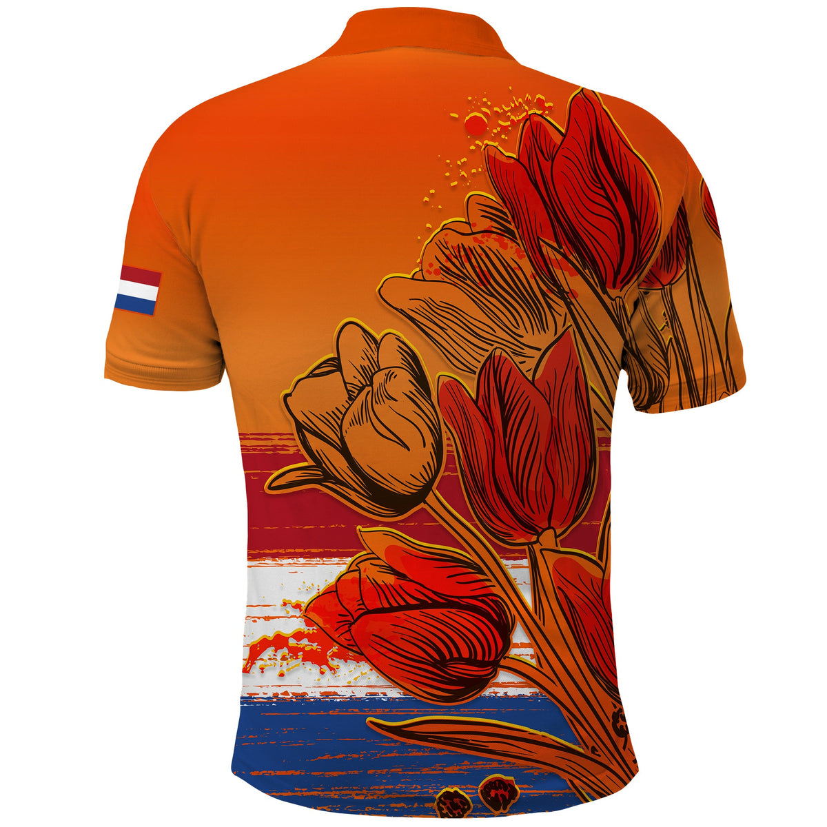 Custom Netherlands Polo Shirt Style Tulip National Flower LT13 - Wonder Print Shop
