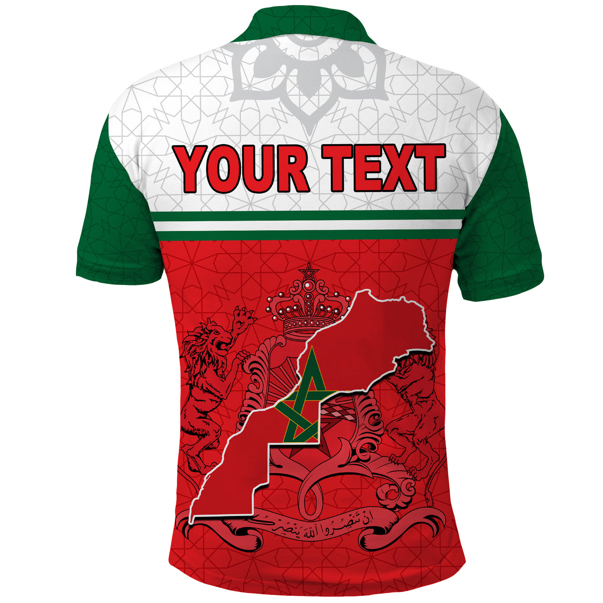 Custom Morocco Polo Shirt Original LT13 - Wonder Print Shop