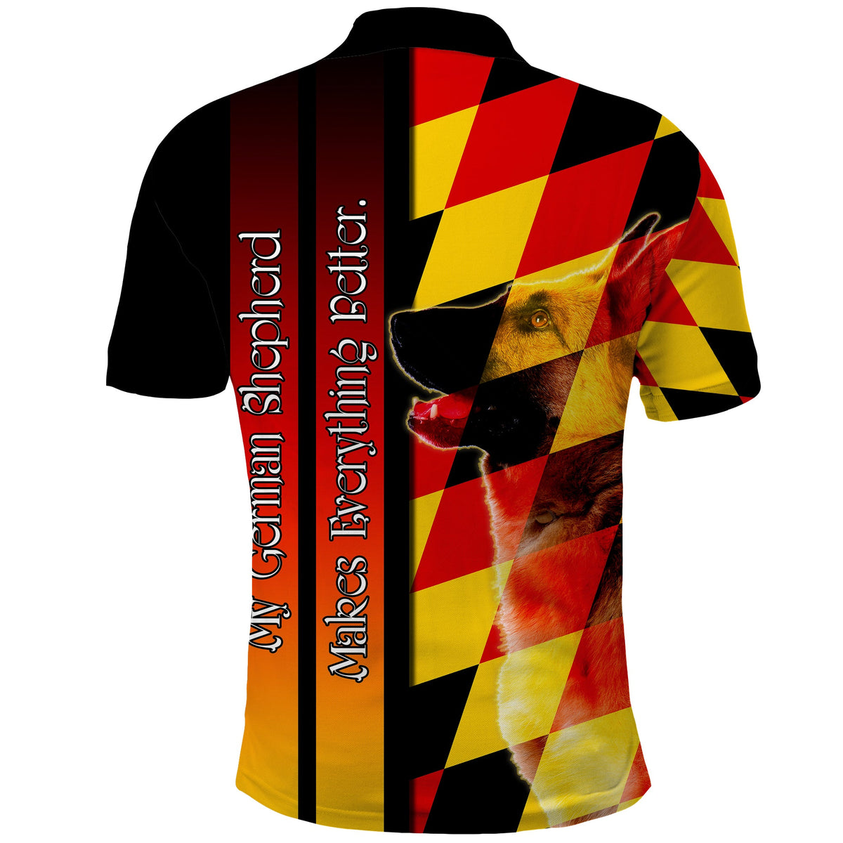 Custom German Shepherd Polo Shirt Germany Dogs Lovers LT13 - Wonder Print Shop