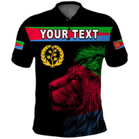 Custom Asmara Eritrean Polo Shirt Eritrea Lion Proud Olive Symbol LT13 - Wonder Print Shop