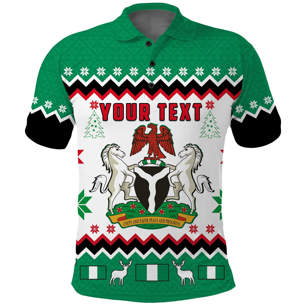 Custom Nigeria Polo Shirt Christmas African Pattern LT13 - Wonder Print Shop