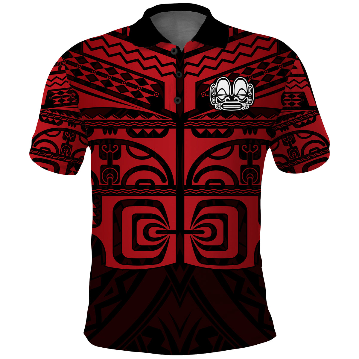 Custom Marquesas Islands Polo Shirt Marquesas Tattoo Red Special LT13 - Wonder Print Shop