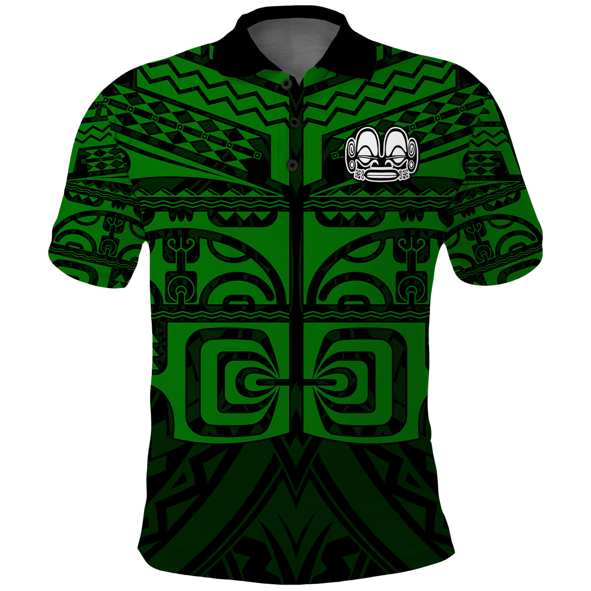 Custom Marquesas Islands Polo Shirt Marquesas Tattoo Green Special LT13 - Wonder Print Shop