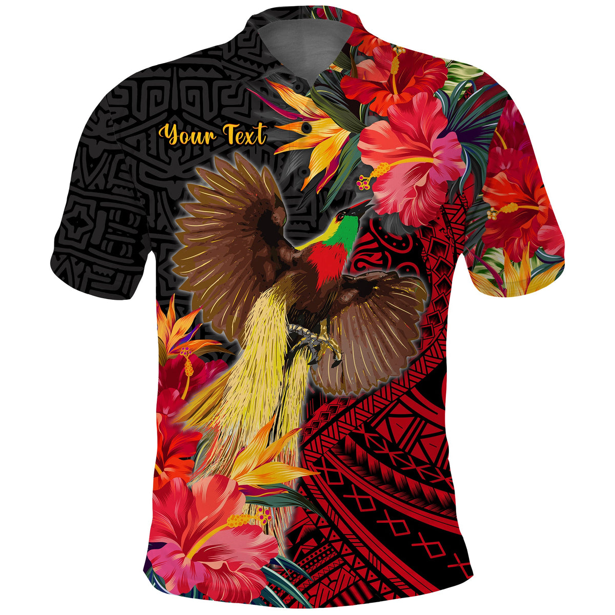 Custom Papua New Guinea Polo Shirt Bird of Paradise LT13 - Wonder Print Shop