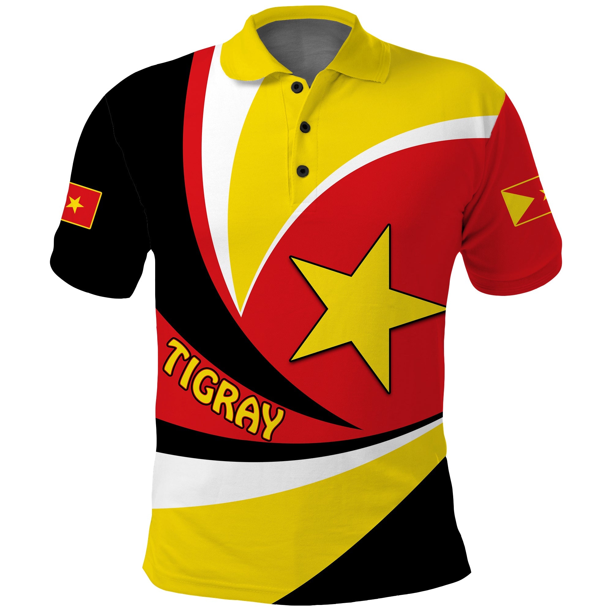 Tigray Polo Shirt Style Color Flag LT13 - Wonder Print Shop