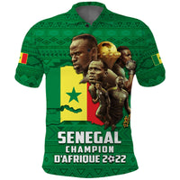 Senegal Football Polo Shirt Champion D Afrique LT13 - Wonder Print Shop