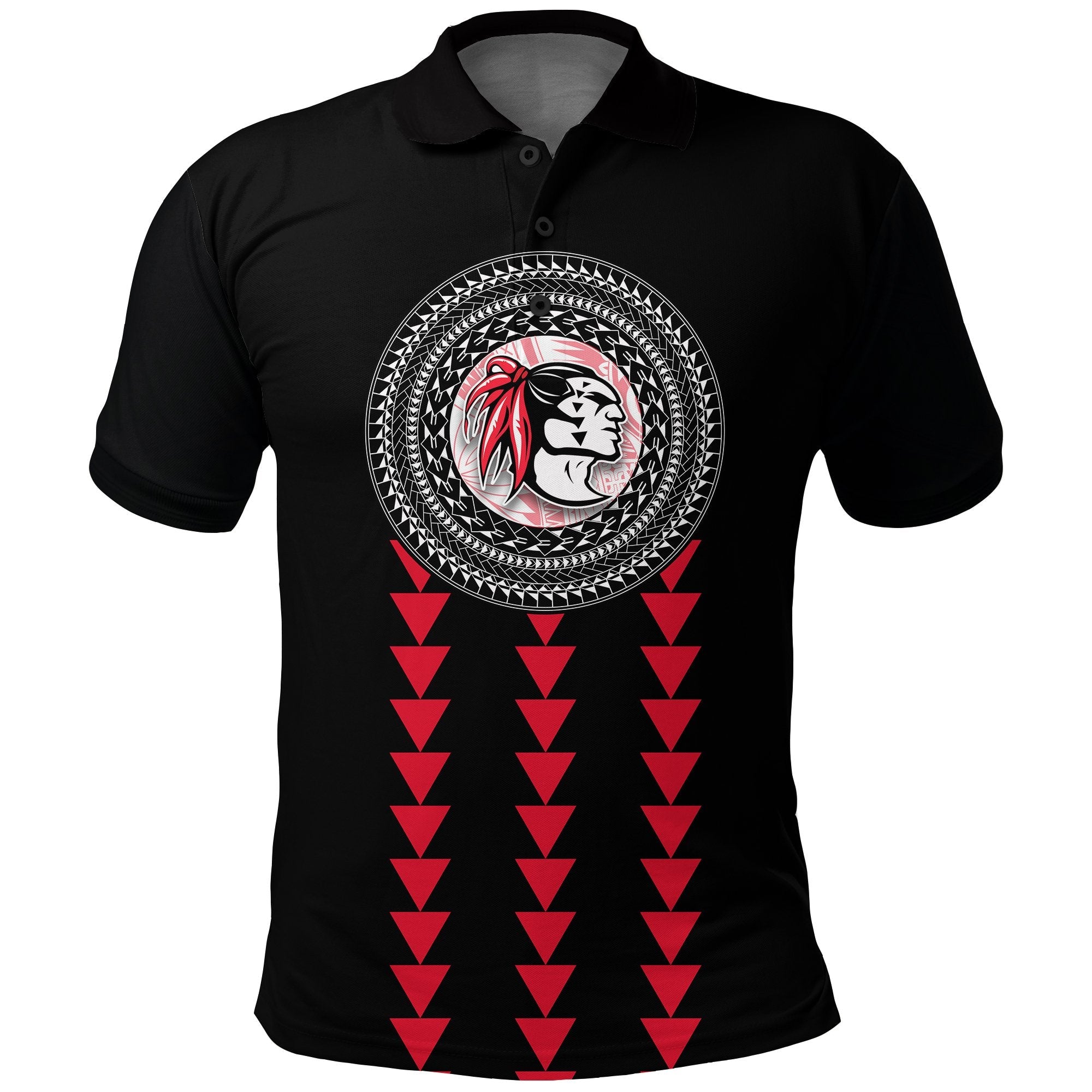 Red Raiders Polo Shirt Kahuku School LT13 - Wonder Print Shop