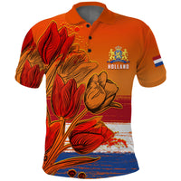 Netherlands Polo Shirt Style Tulip National Flower LT13 - Wonder Print Shop