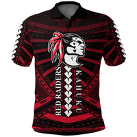 Custom Polynesian Red Raiders Polo Shirt Kahuku Hawaii School LT13 - Wonder Print Shop