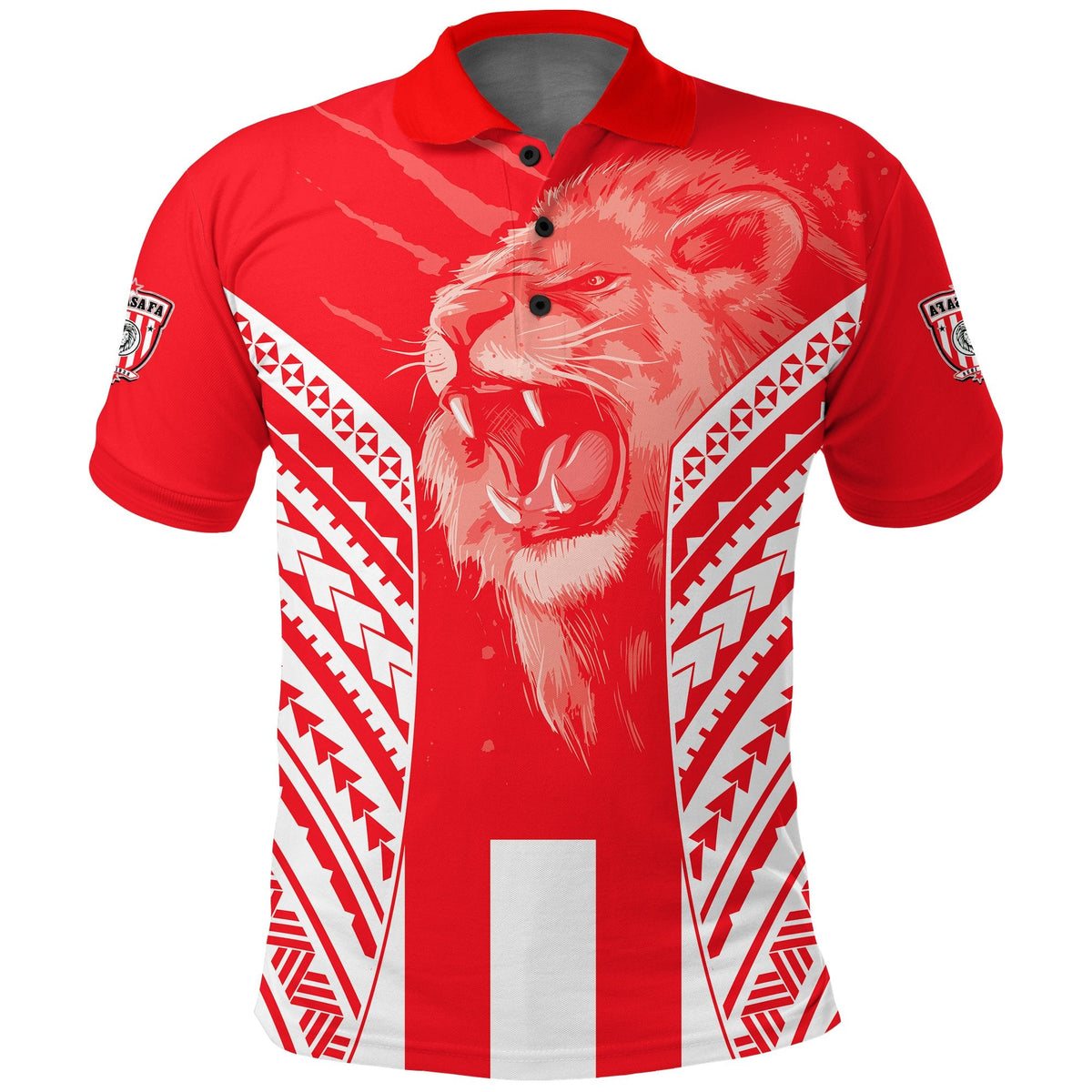 Custom LABASA Football Polo Shirt Strong Lion Of Custom Fiji Text and Number LT13 - Wonder Print Shop