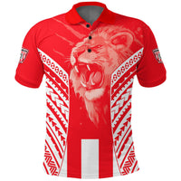 Custom LABASA Football Polo Shirt Strong Lion Of Custom Fiji Text and Number LT13 - Wonder Print Shop