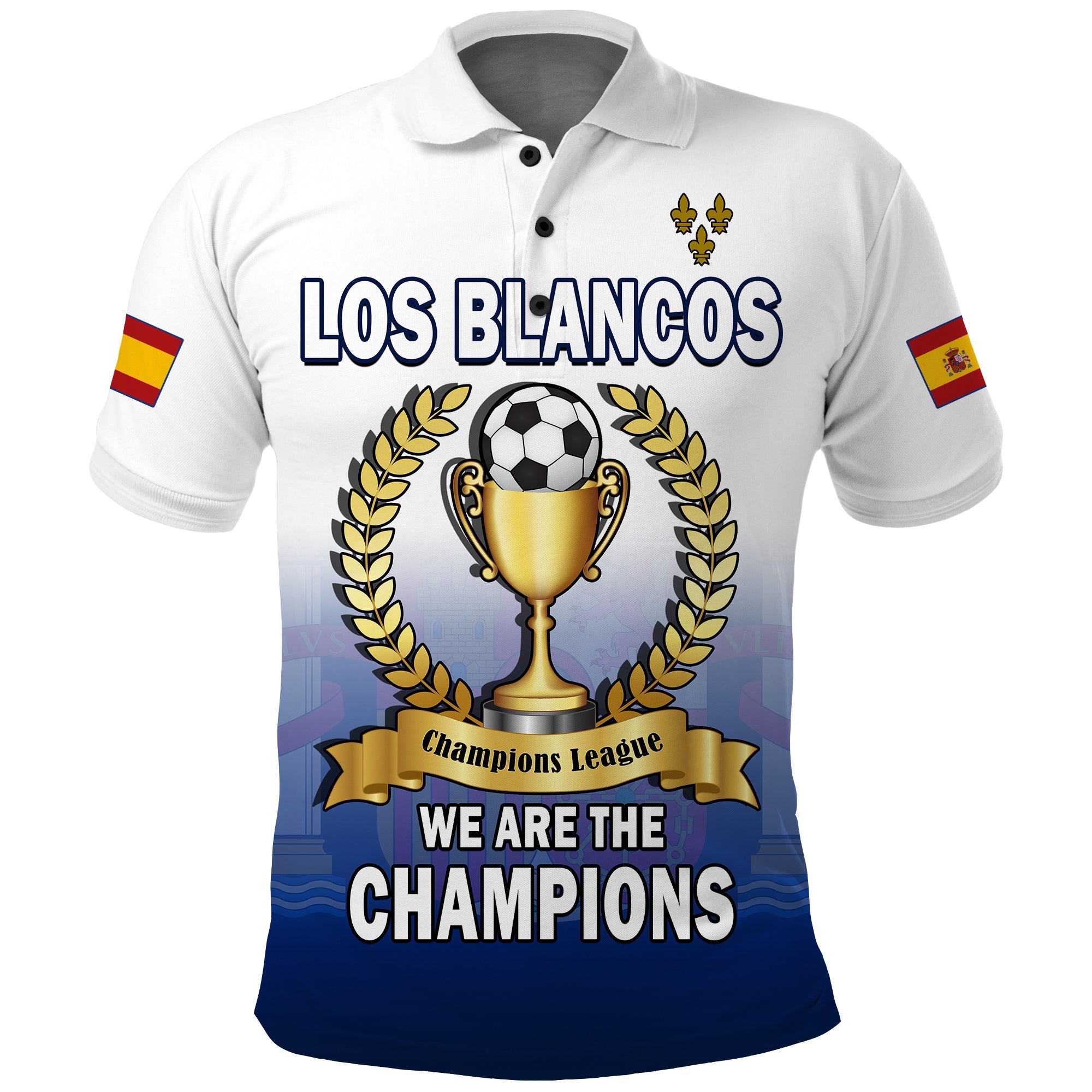 Spanish Polo Shirt Football 2022 We Are Champions - Wonder Print Shop