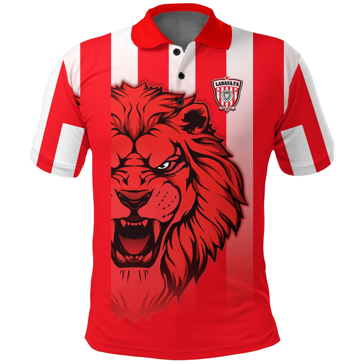 Custom LABASA FA Polo Shirt Football Fijian Custom Text and Number LT13 - Wonder Print Shop