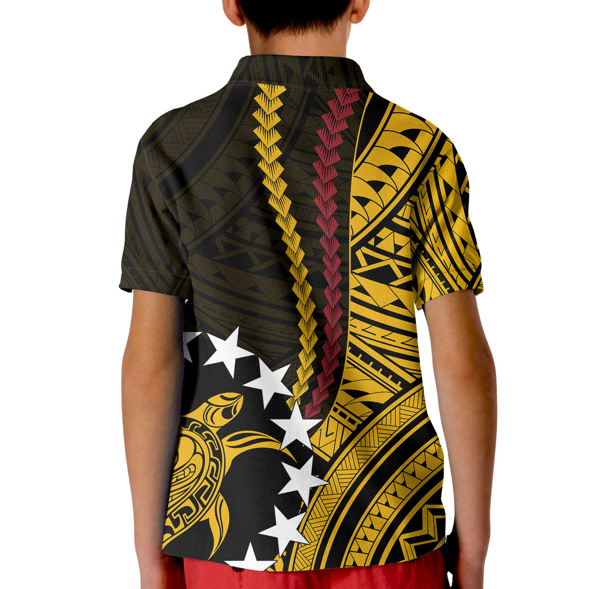 Cook Islands Manihiki Polynesian Polo Shirt KID LT6 - Wonder Print Shop