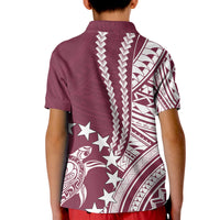 Cook Islands Mangaia Polynesian Polo Shirt KID LT6 - Wonder Print Shop