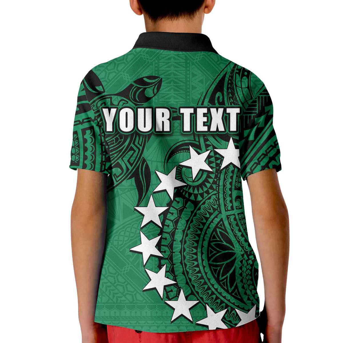 Custom Cook Islands Polo Shirt KID Mitiaro LT6 - Wonder Print Shop