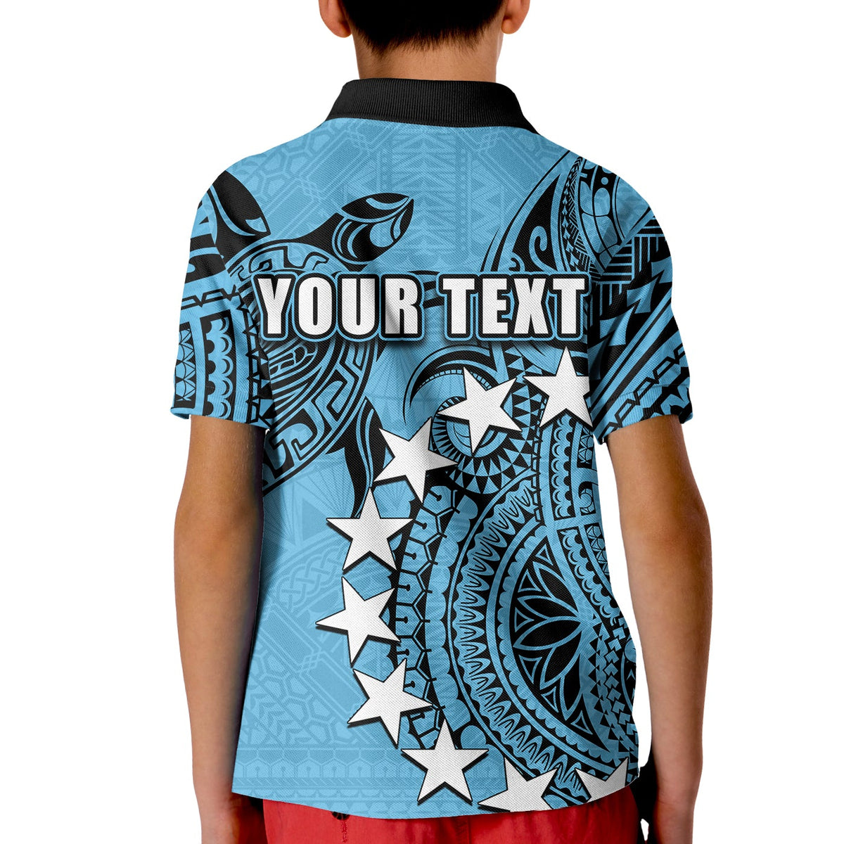 Custom Cook Islands Polo Shirt KID Mauke LT6 - Wonder Print Shop