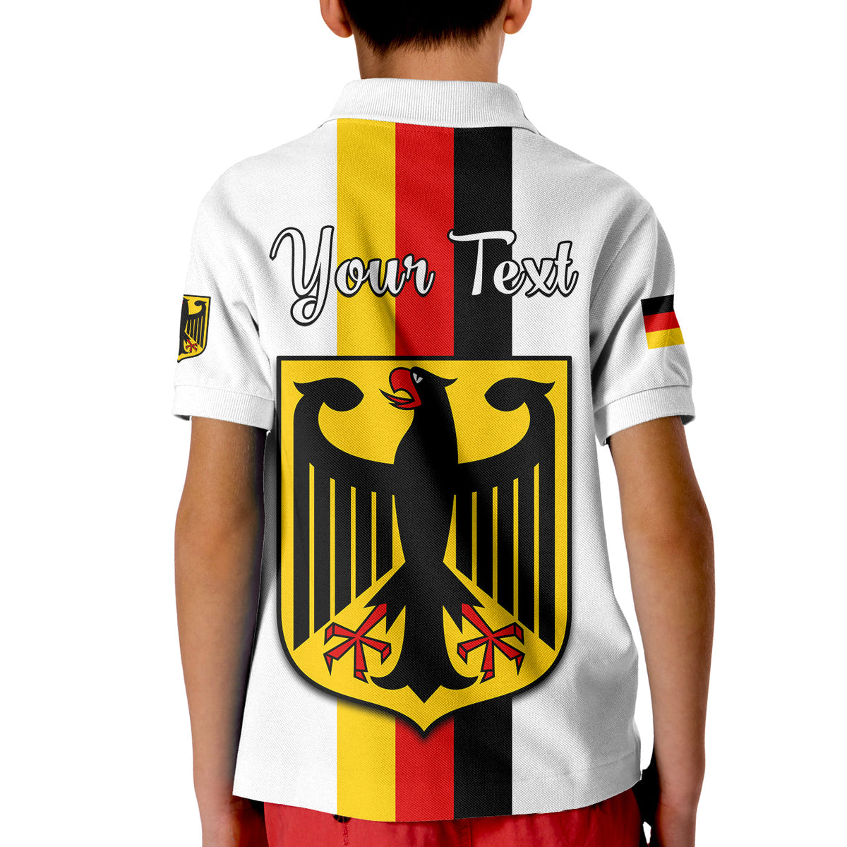 Custom Germany Polo Shirt Grunge Deutschland Map and Coat Of Arms LT13 - Wonder Print Shop