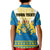 Custom Sweden Polo Shirt KID Swedish Coat Of Arms With Scandinavian Flowers - Wonder Print Shop