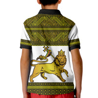 Ethiopia Tibeb Polo Shirt KID Royal Ethiopian Cross LT13 - Wonder Print Shop