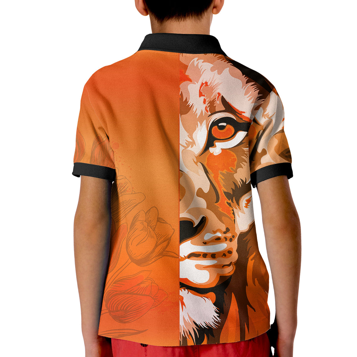 Custom Netherlands Polo Shirt KID Style Lusty Dutch Lion LT13 - Wonder Print Shop