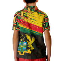 Ghana Polo Shirt KID Polygonal LT6 - Wonder Print Shop