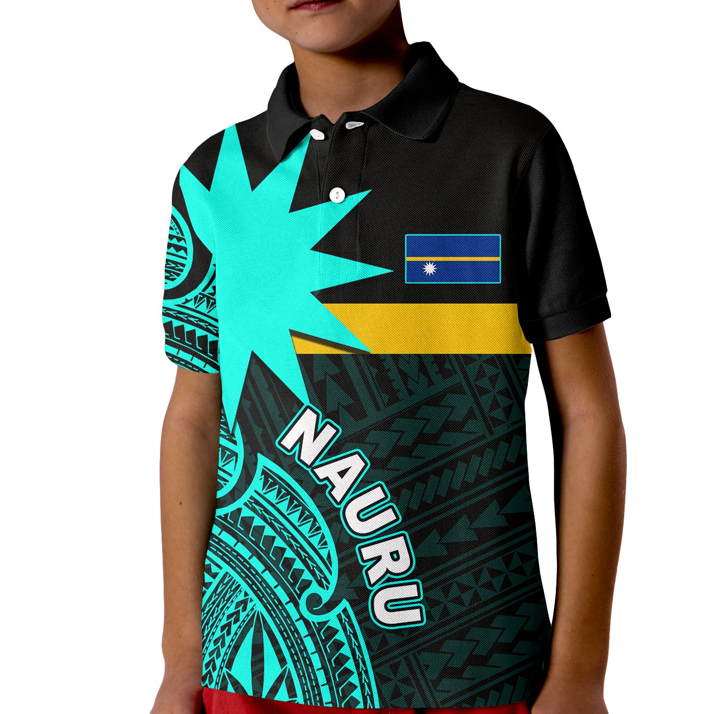 custom-personalised-nauru-polo-shirt-kid-flag-in-heart-no4