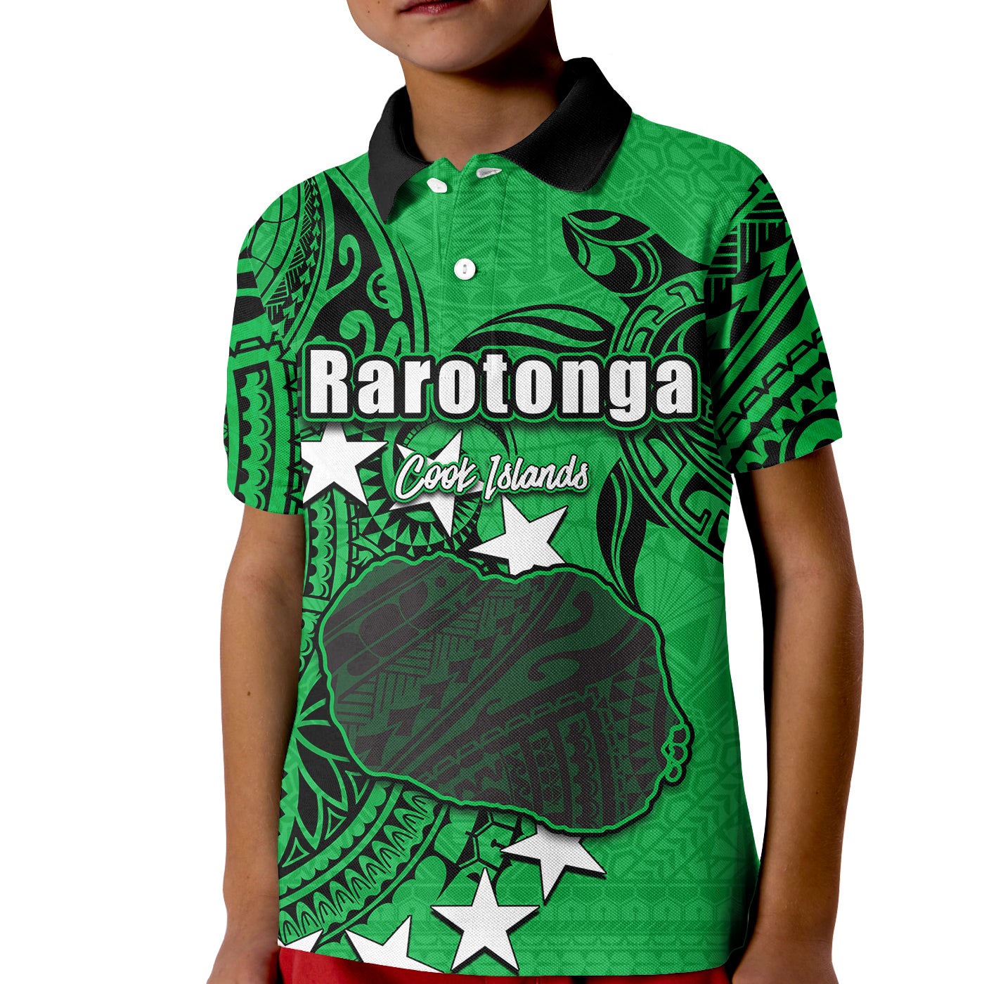 custom-personalised-cook-islands-polo-shirt-kid-rarotonga