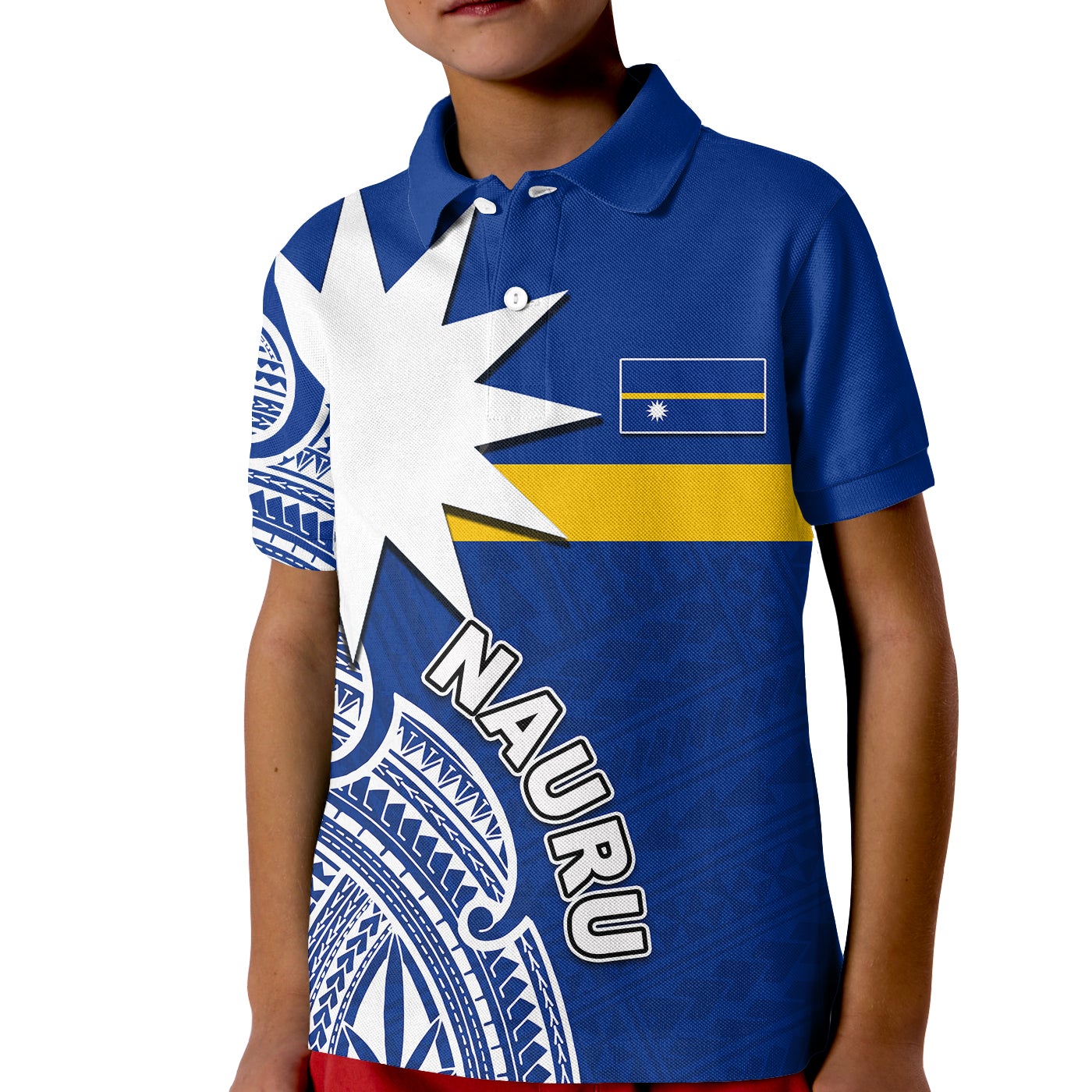 custom-personalised-nauru-polo-shirt-kid-flag-in-heart-no1