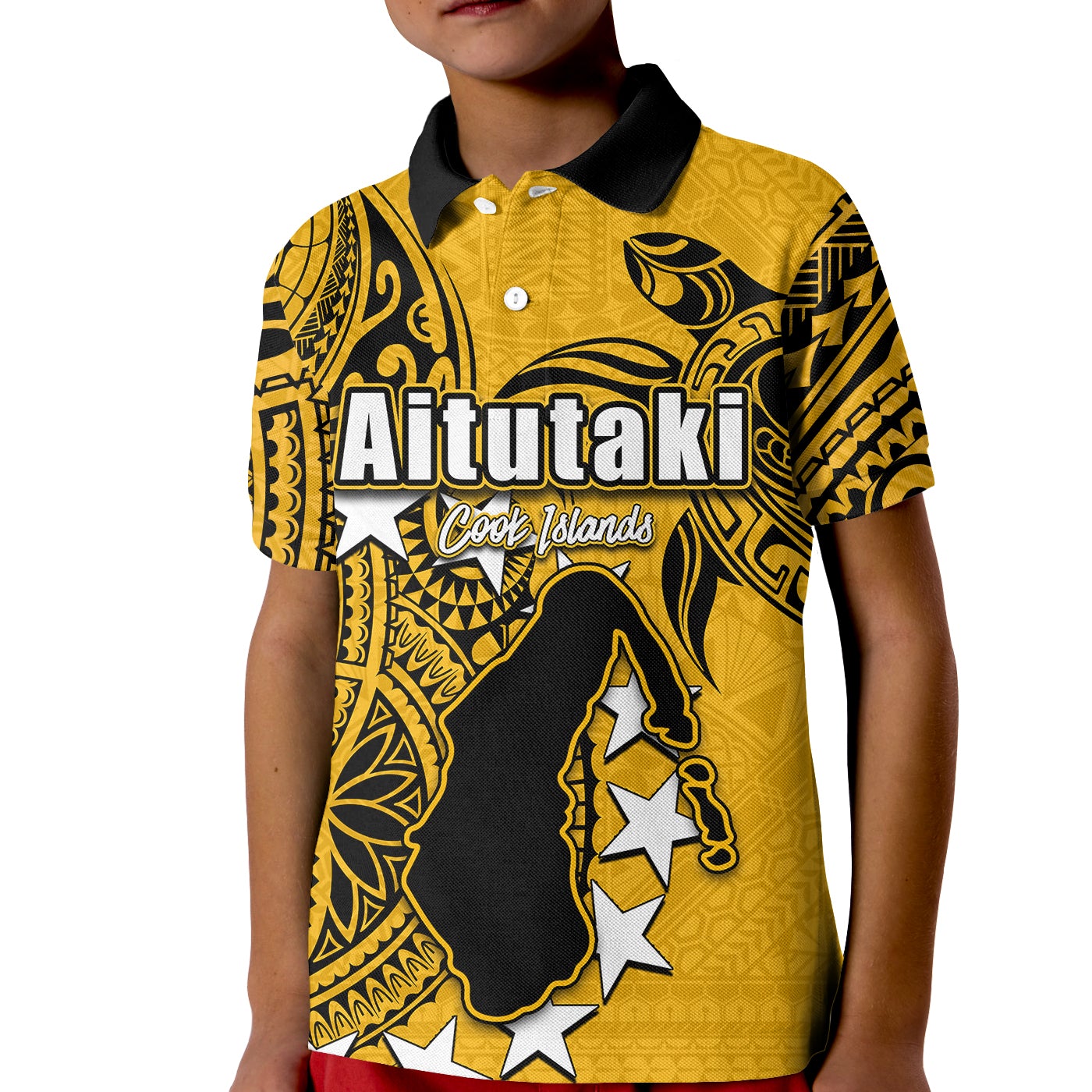 custom-personalised-cook-islands-polo-shirt-kid-aitutaki
