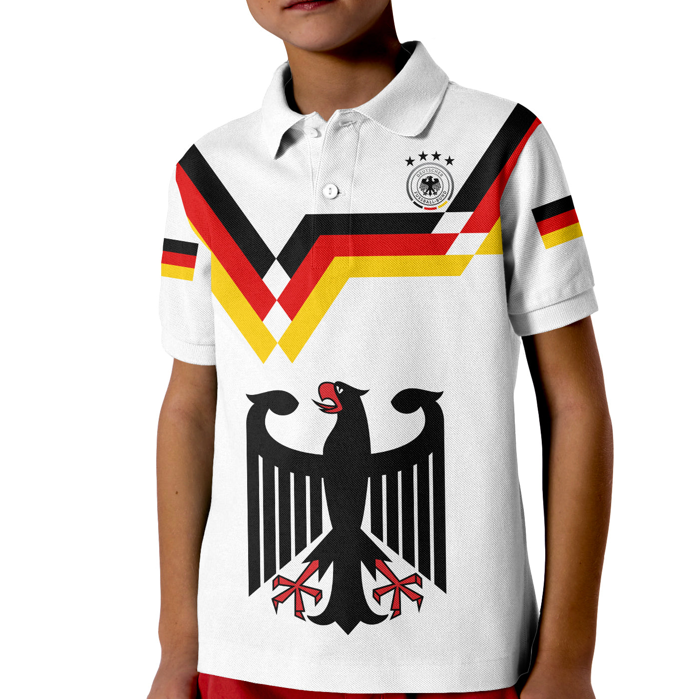Germany Football Polo Shirt KID Deutschland 2022 Style LT13 - Wonder Print Shop