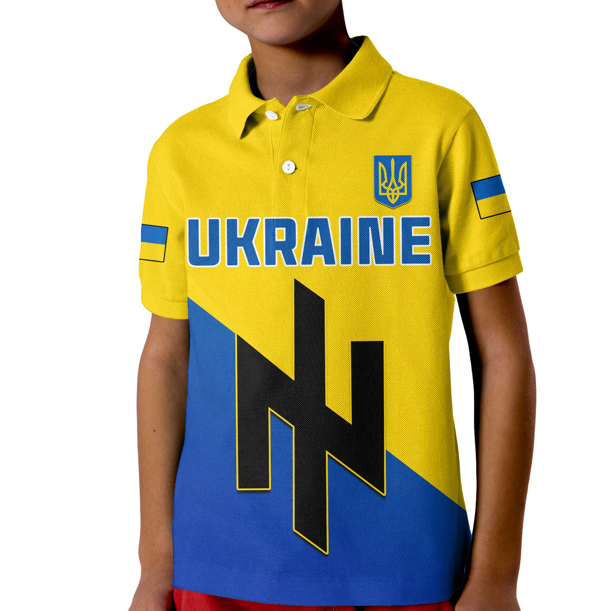 Ukraine Polo Shirt KID Style Flag Come on LT13 - Wonder Print Shop