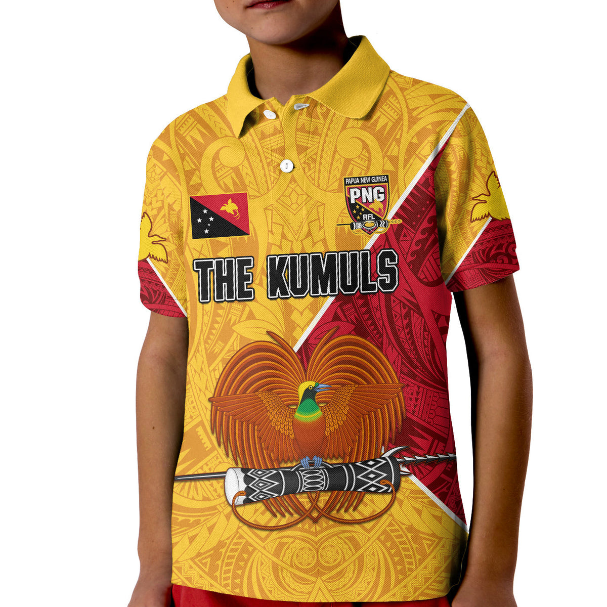 The Kumuls PNG Polo Shirt Papua New Guinea Polynesian Dynamic Style - Wonder Print Shop
