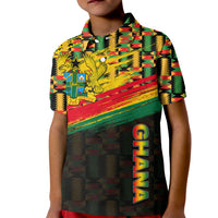 Ghana Polo Shirt KID Polygonal LT6 - Wonder Print Shop