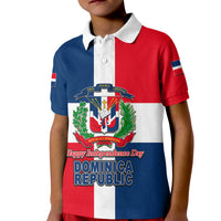 Dominican Republic Polo Shirt Independence Day KID LT6 - Wonder Print Shop