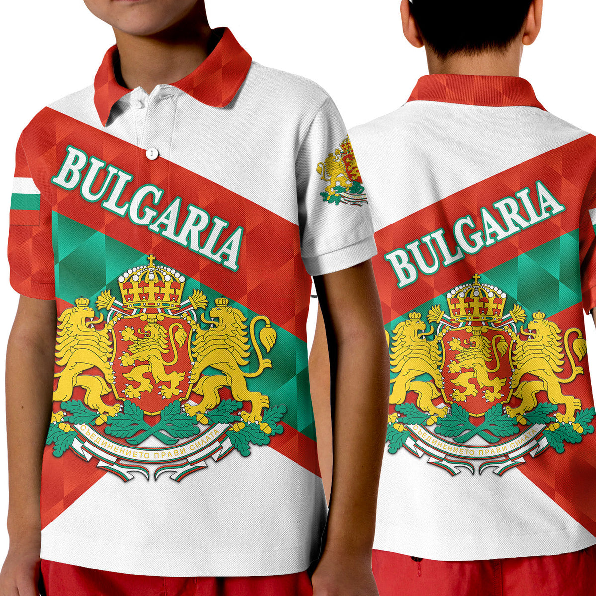 Bulgaria Polo Shirt KID Sporty Style LT8 - Wonder Print Shop