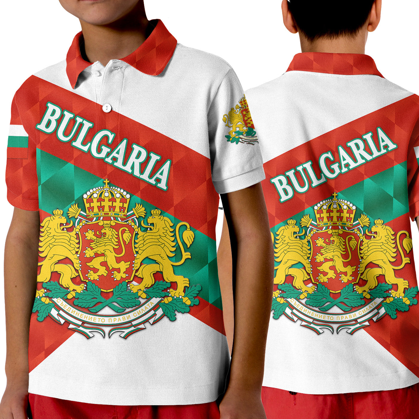Bulgaria Polo Shirt KID Sporty Style LT8 - Wonder Print Shop