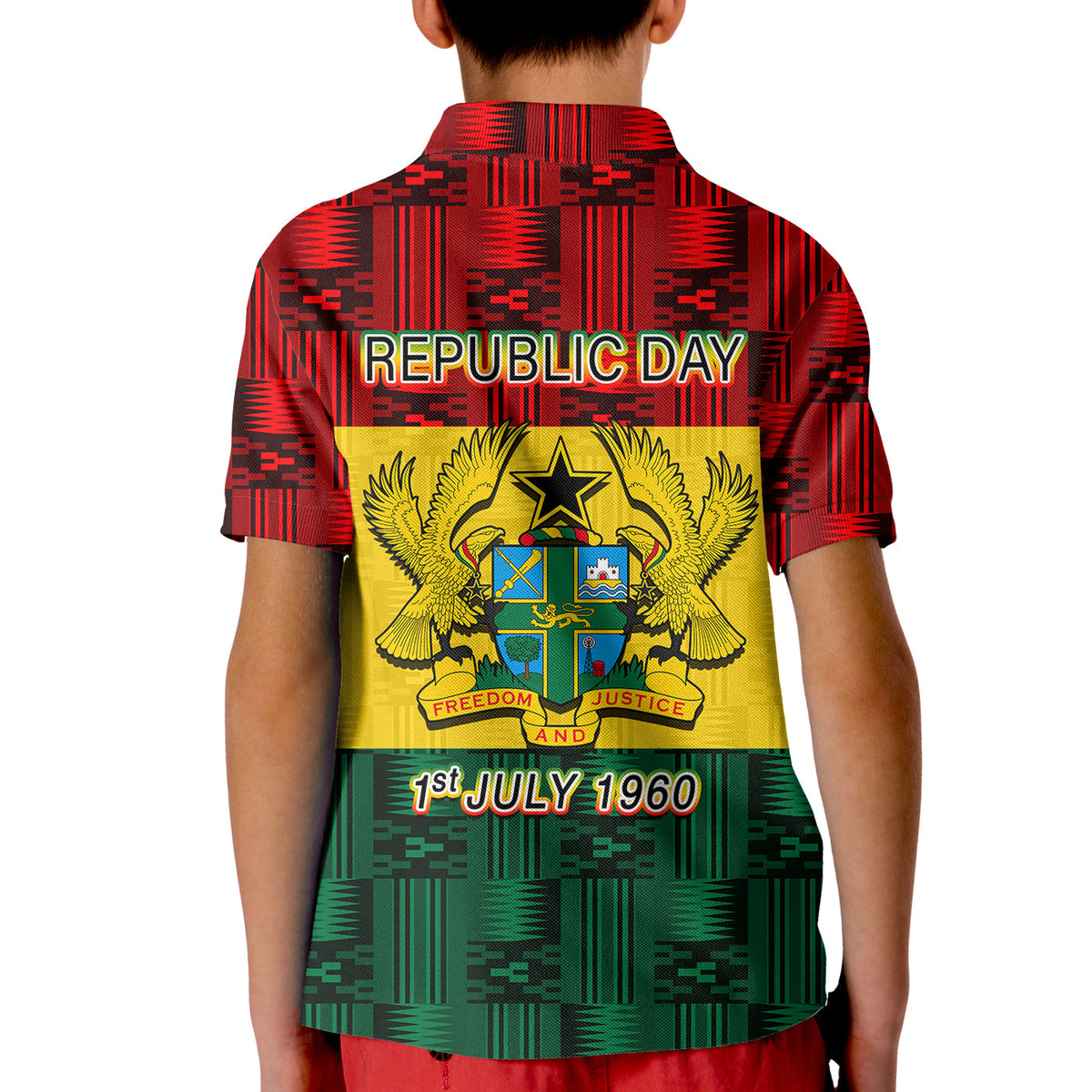 Ghana Republic Day Polo Shirt KID LT6 - Wonder Print Shop