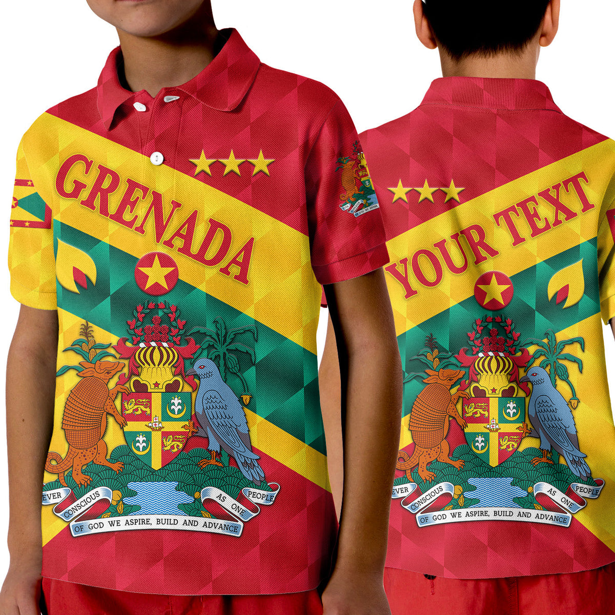 Custom Grenada Polo Shirt KID Sporty Style LT8 - Wonder Print Shop