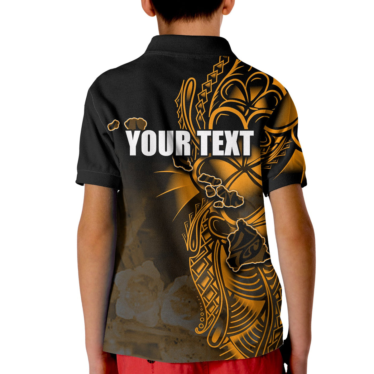Custom Hawaiian Islands Polo Shirt KID Lanai LT6 - Wonder Print Shop