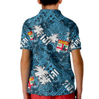 Hibiscus Fiji Polo Shirt KID Hawaii Style No.1 LT6 - Wonder Print Shop