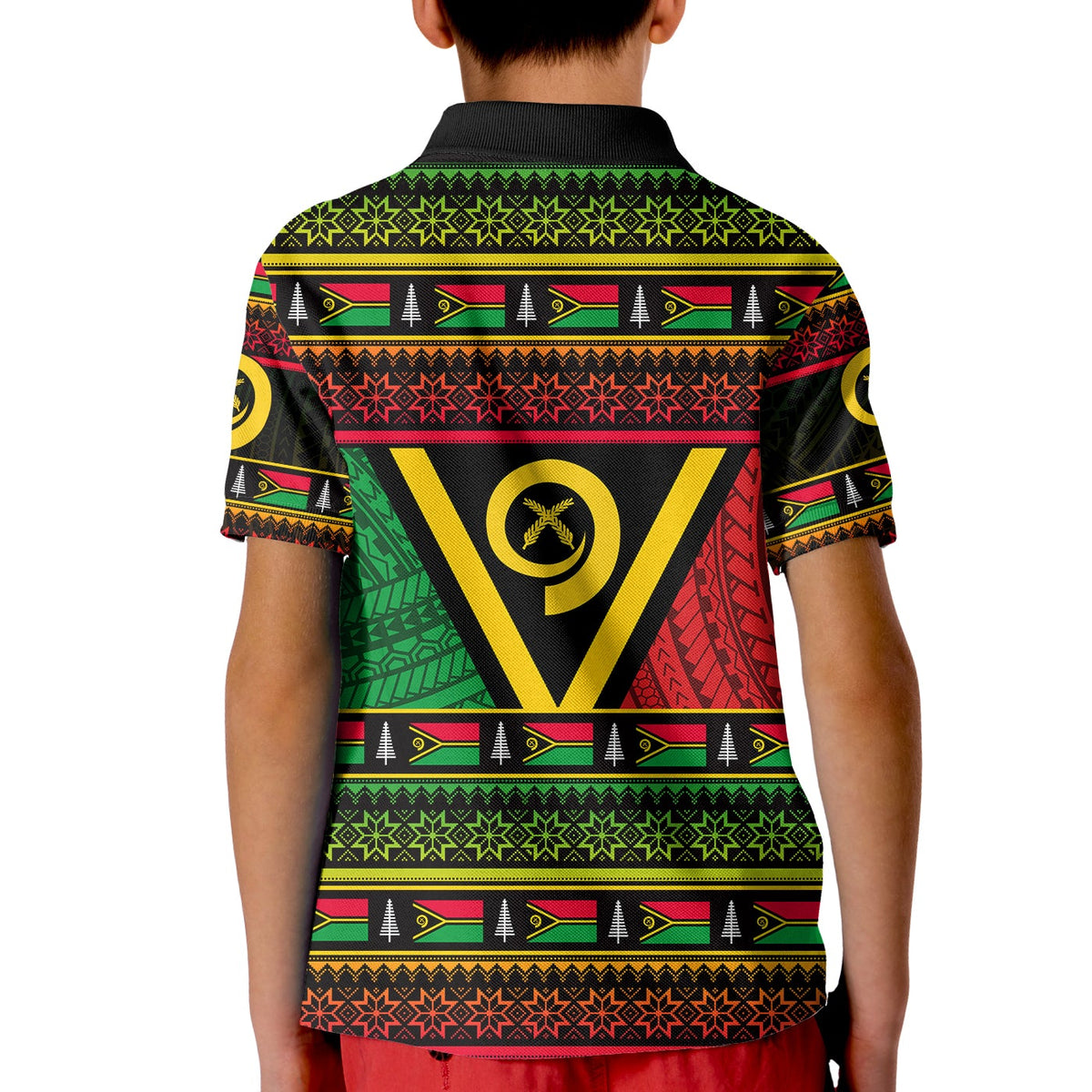 Vanuatu Polo Shirt KID Christmas LT6 - Wonder Print Shop